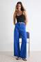 Saks Cep Detaylı Yüksek Bel %100 Pamuk Wide Leg Jeans TWOSS26JE00162 - 2