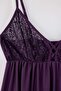 Plum Lace Detailed Fantasy Plus Size Babydoll Tbbaw27Dh00001 - 5