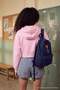 Pembe Kalın Fitted Kapüşonlu Fermuarlı Düşük Kol Crop Örme Hırka/Sweatshirt TWOAW27SW00040 - 5