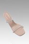 Women's Nude Diamond Stone Detailed Heeled Slippers 8cm Bynddia01 - 6