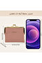 محفظة نسائية صغيرة بمشبك معدني، حافظة بطاقات RFID مضادة للسرقة، محفظة صغيرة بنقشة جلد الليتشي، مشبك معدني ذهبي، حقيبة محمولة لتخزين العملات المعدنية، حقيبة يد أنيقة، تصميم مضاد لسرقة البيانات الكهرومغناطيسية. - 4