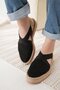 Woman's black espadrille shoe tr19my01a - 3