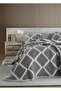 Garcia Anthracite Double Diamond Slice Bedspread - 2