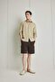 100% Linen Regular Fit Polo Neck Summer Long Sleeve Shirt D9925Ax25Sp - 2