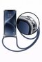 Samsung Galaxy A12 Transparent Tank Case with Neck Strap Black-White - 2