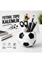 Soccer Ball Pen Holder Desktop Organizer Pencil Case Office Desk Organizer