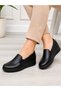Women's Comfort Shoes Genuine Leather Patent Leather-Black