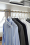 Business Class 3 Pieces 44 cm Plexiglass Transparent Gold Hook Men's Suit Hanger Coat Jacket Hanger - 8