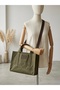 Totebag Khaki Green Waxed Canvas Bag - Original Size - 3