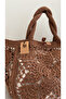 Handmade XL Size Straw Beach Bag (65X48Cm)Brown - 3