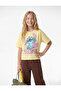 Licensed Stitch Printed Yellow Girls' T-Shirt 6Skg10496Ak - 2