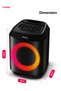 8 Inch Portable Bluetooth Speaker TS1109 1500W PMPO Ring Light Mic USB AUX TWS 2Yr - 8