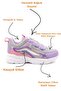 Automatic Lace-Up Ice Lila Girls' Sports Shoes