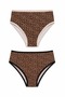 2-Pack Women's High Waist Panties Leopard Pattern Thin Elastic - 7