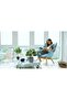 Artificial Potted Fiddle Leaf Plant with Cement Planter,Small Faux Evergreen Tree for Indoor Home and Office Decor,11 Inch - 3
