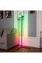 Smart RGB LED Floor Lamp, Modern Minimalist Color Changing Dimmable Torchiere with Remote - 4