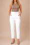 Slim Carrot Leg Belted Women's Trousers – Timeless Elegance, Maximum Comfort, Modern Silhouette - 5