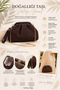 Women's Scholarship Straw Bag Portfolio Clutch Bitter Brown Shoulder Bag Bitter Brown Straw Bag with Hand and Shoulder Strap - 4