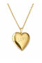 Gold Color Heart Patterned Women's Memory Necklace 316L Stainless Steel Gift - 3