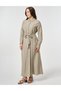 50% Lyocell Dress with Waist Tie Detail