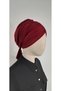 Hijab Swimming Cap (Sea and Pool Cap), Matching with the Hijab and Swimsuit Top in Burgundy. - 6