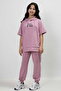 Girl's Two Thread Fabric Short Sleeve Hooded Tracksuit Set