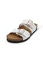 Lily White Color Orthopedic Cork Sole Slippers - 6