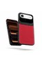 Apple iPhone 17 Air Compatible Case Lens Leather Case Red - 2