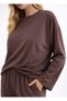 Coffee Color Modal Blended Blouse