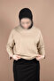 تيشيرت قطني كبير الحجم بأكمام طويلة 25542 - 4