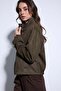 Khaki Suede Bomber Jacket - 5