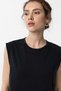 Black Modal Fabric Women's T-Shirt - 3