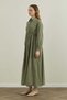 Embroidered Modal Dress Green - 3