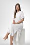 Mecit 6379 Ecru Women's Melisa Fabric Nightgown