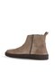 Gray Suede Women's Flat Boots 01Wf1800 - 4