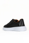 Black Antique Leather Men's Sports Shoes 32Ma105 - 4