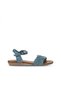 Blue Leather Women's Sandals 01Wu7450