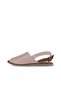 Dusty Rose Leather Women's Flat Sandals 01Wa5700 - 4