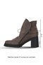Gray Nubuck Women's Heeled Boots 01Wf3602 - 3