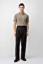 Beige Premium Textured Men's Knitwear T-Shirt - 2