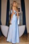 Cut-Out Detail Tie-Detail Satin Maxi Dress - 2