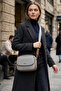 Jn-43 Women's Baguette Bag Handbag Shoulder Bag Gray