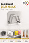 Adhesive Multi-Purpose Hanger Set of 6 - Stainless Steel Dish Sponge and Kitchen Organizer M-Sng1 - 5