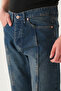 Men's Stitching Detail Baggy Fit Jeans - 6