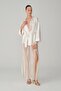 Vegan Silk Satin Six-Piece Bridal Dowry Set - Lx.26163 Ivory