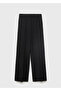 Mid Waist Straight Cut Fabric Pants - 3