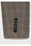 Plaid Pattern Fabric Blazer Jacket - 5