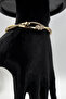 Heart Figured Gold Steel Stone Women's Bracelet - 3