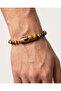 Tiger's Eye Natural Stone Men's Steel Bracelet - Adjustable 21 cm - 2