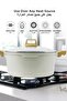 24cm 3.5L Cast Aluminum Casserole with Glass Lid Trivet Non-Stick Induction Gas - 3